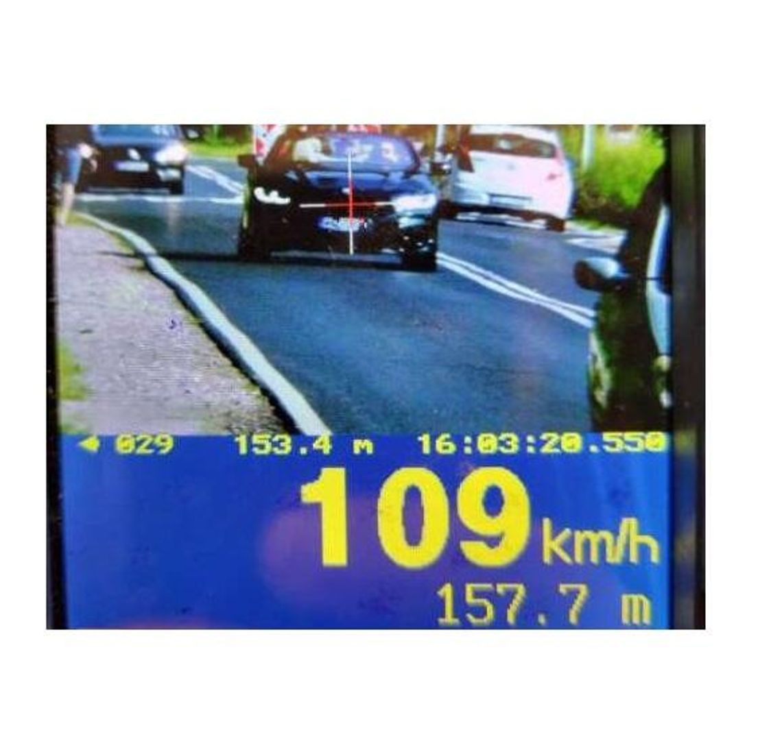 109 km/h jechał w Nowym Duninowie