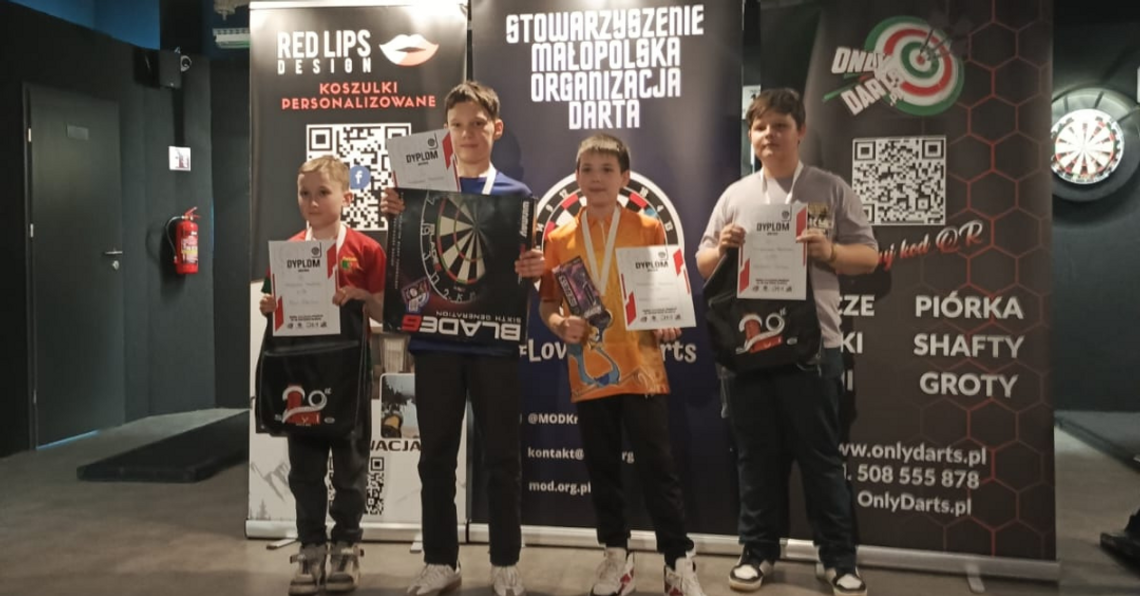 Antek Węclewski Mistrzem Małopolski U-13 w darcie
