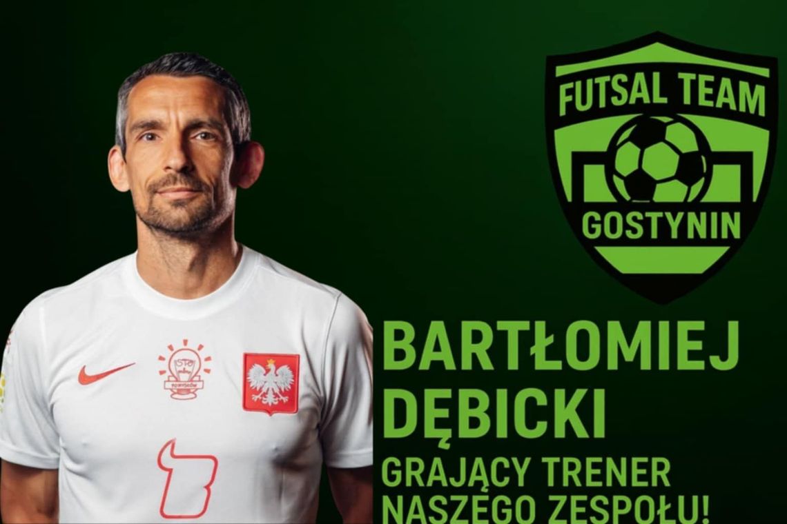 Bartłomiej Dębicki grającym trenerem Futsal Team Gostynin