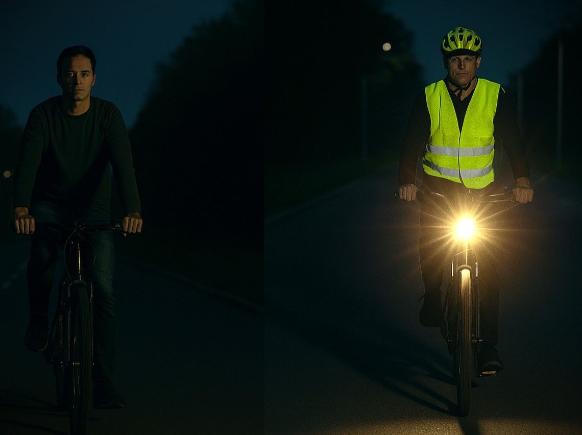 Bezpieczeństwo rowerzysty zaczyna się od widoczności Bezpieczeństwo rowerzysty zaczyna się od widoczności