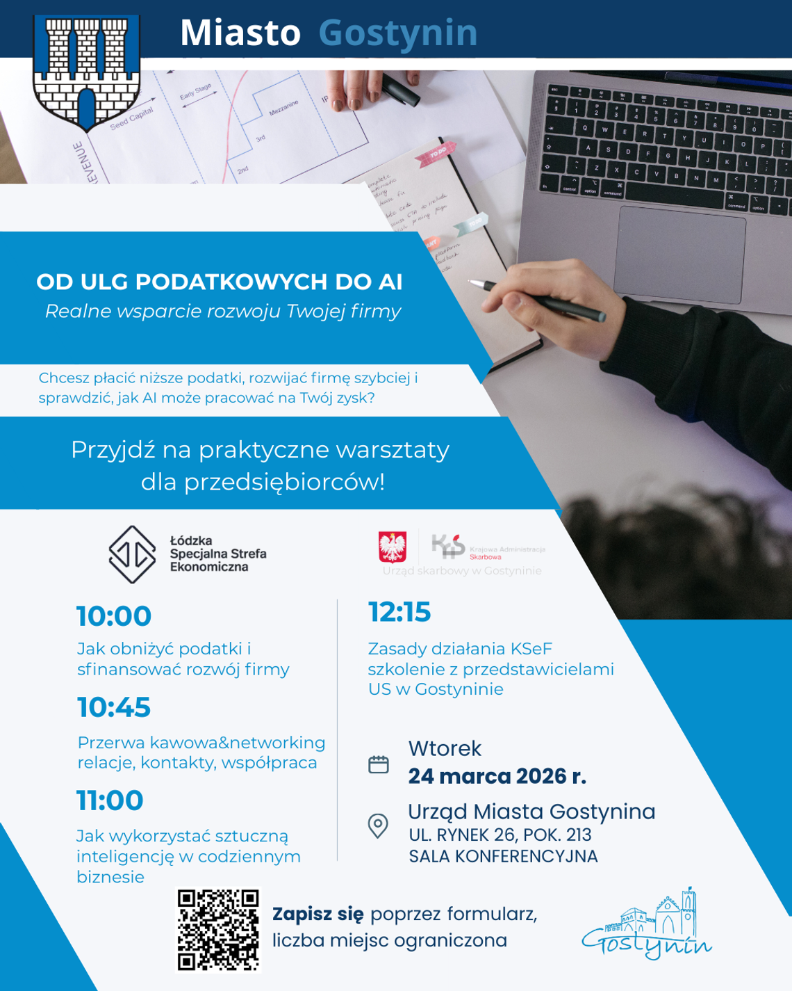 Bezpłatne warsztaty dla przedsiębiorców w Gostyninie