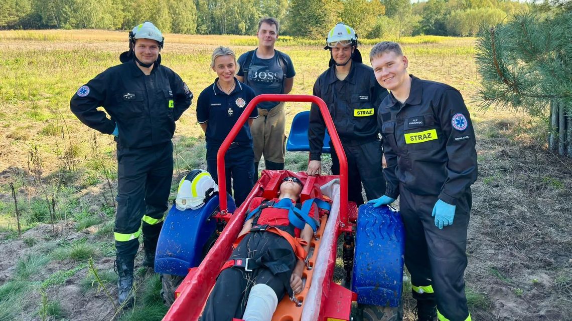 Ćwiczenia strażackie w Dobrzykowie