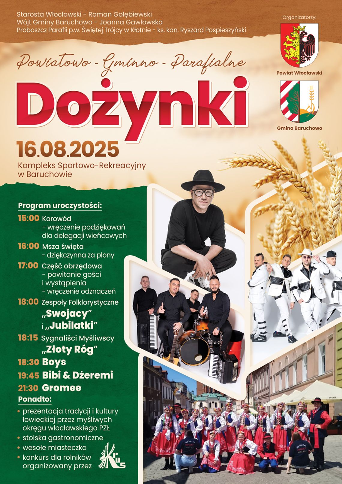 Dożynki w Baruchowie. Na scenie zespół Boys i Gromee