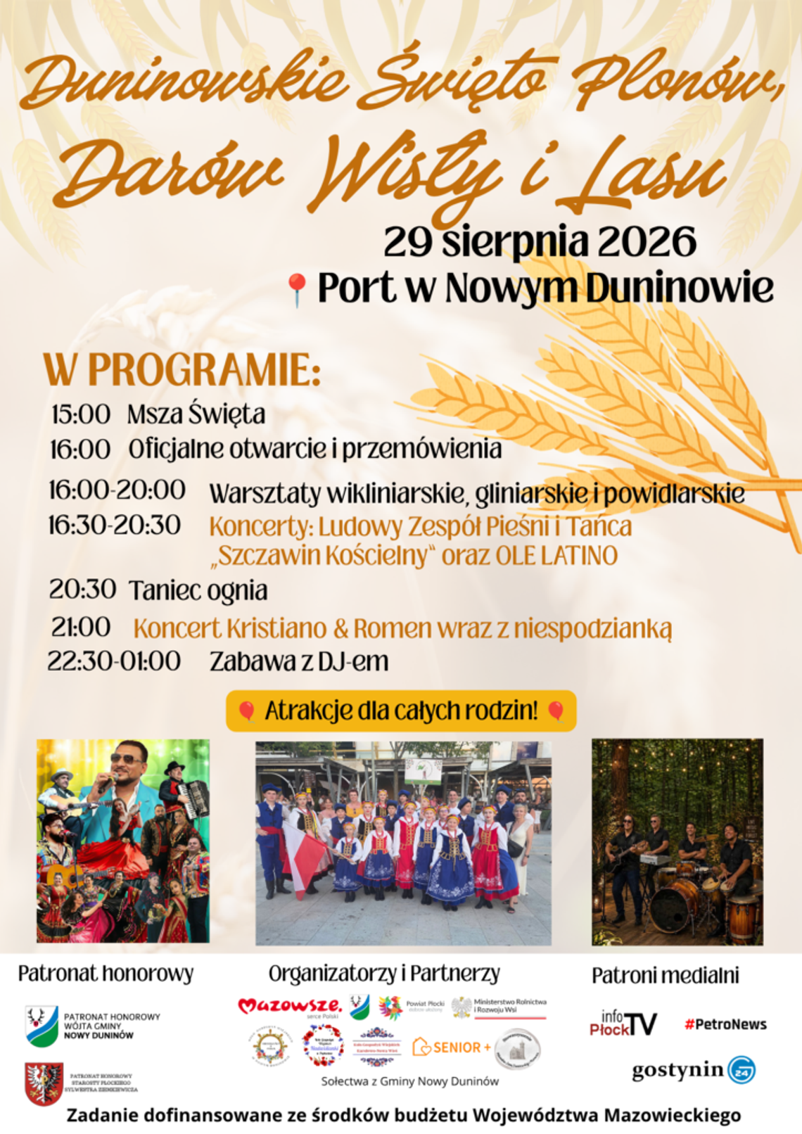 Duninowskie Święto Plonów, Darów Wisły i Lasu 2026