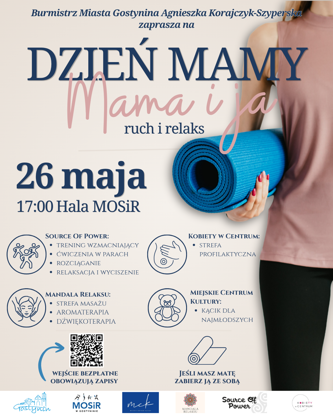 Dzień Mamy inaczej. Chwila ruchu, relaksu i czas tylko dla siebie Dzień Mamy inaczej. Chwila ruchu, relaksu i czas tylko dla siebie