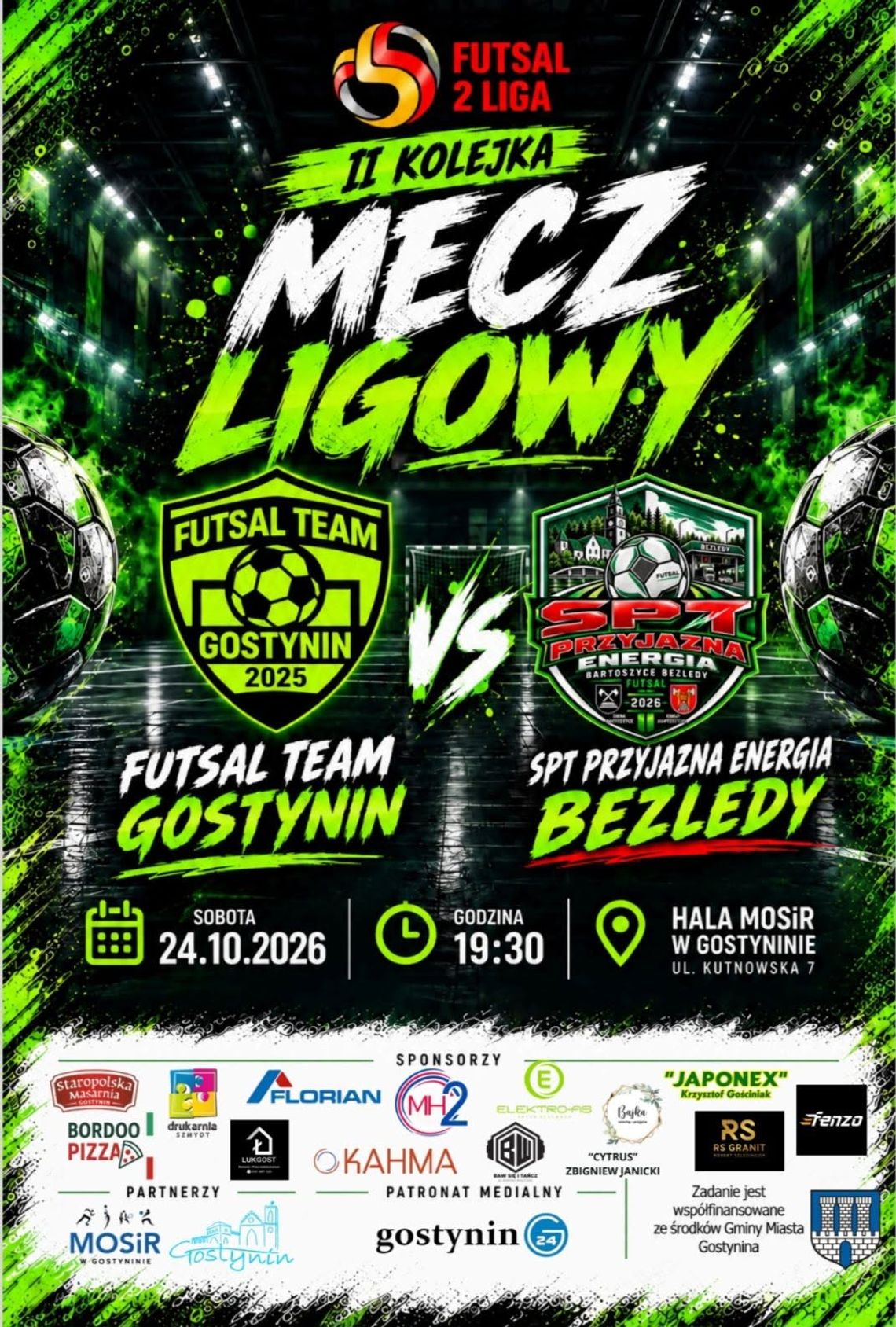 Futsal Team Gostynin wraca do ligowej rywalizacji