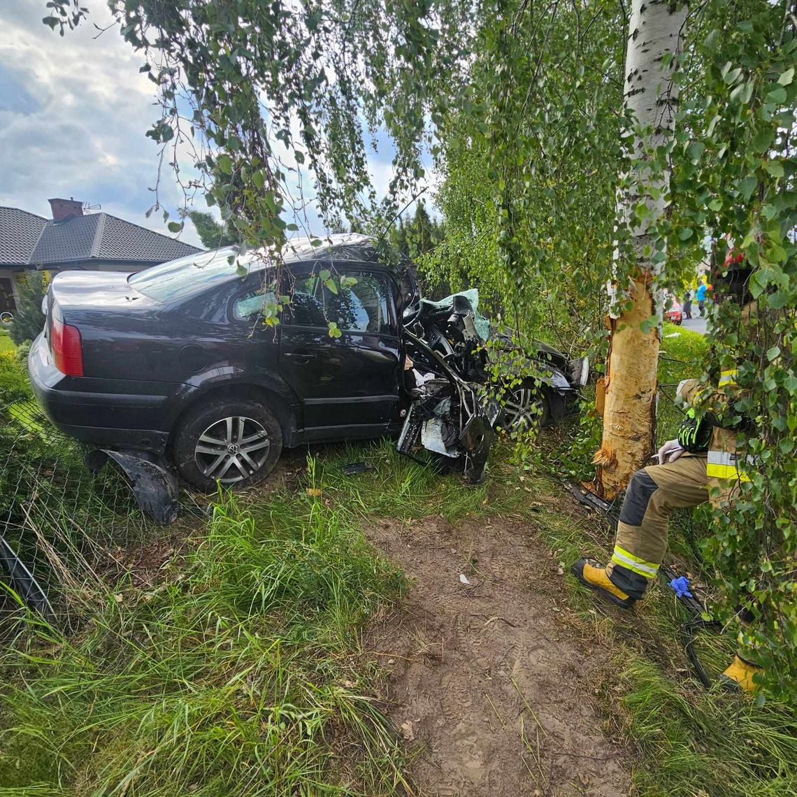 Wypadek w powiecie płockim