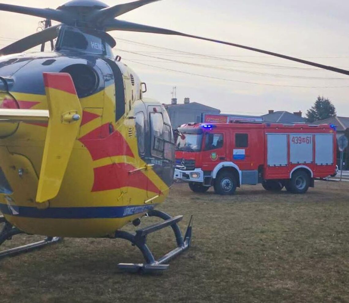 Helikopter LPR lądował w Sannikach. Zabrakło wolnej karetki