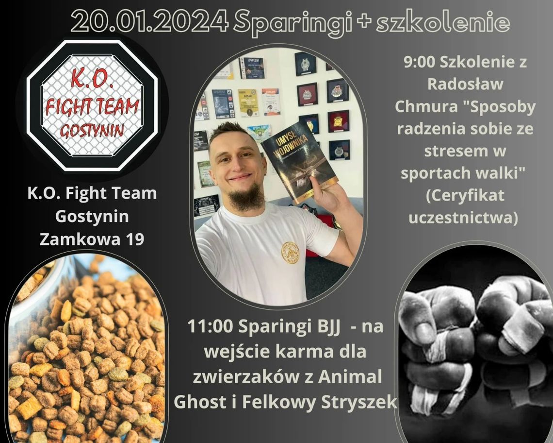 K.O. Fight Team Gostynin organizuje zbiórkę karmy dla zwierzaków