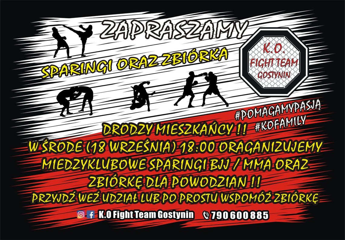 K.O Fight Team Gostynin pomaga powodzianom