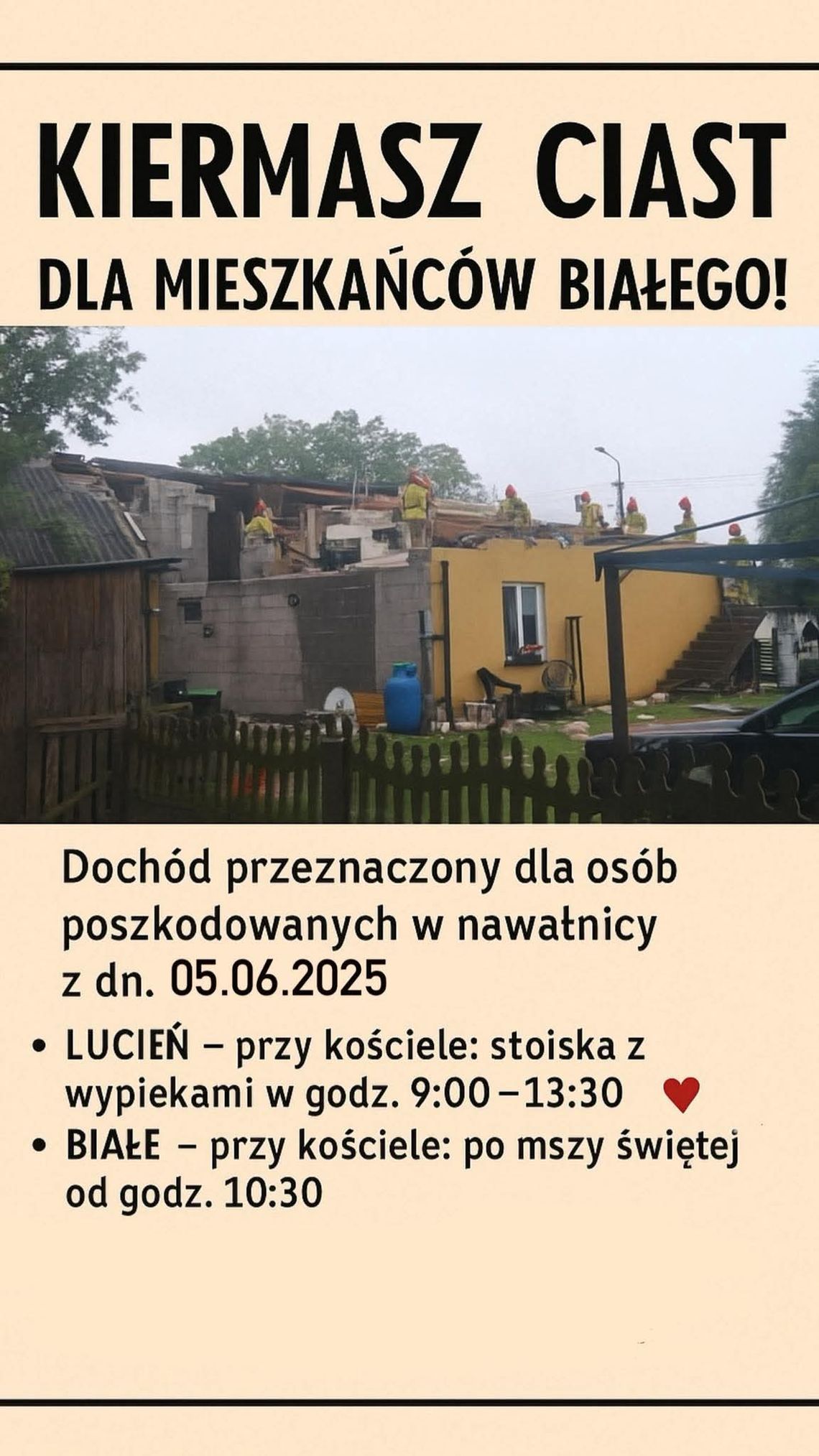 Kiermasz ciast dla mieszkańców Białego