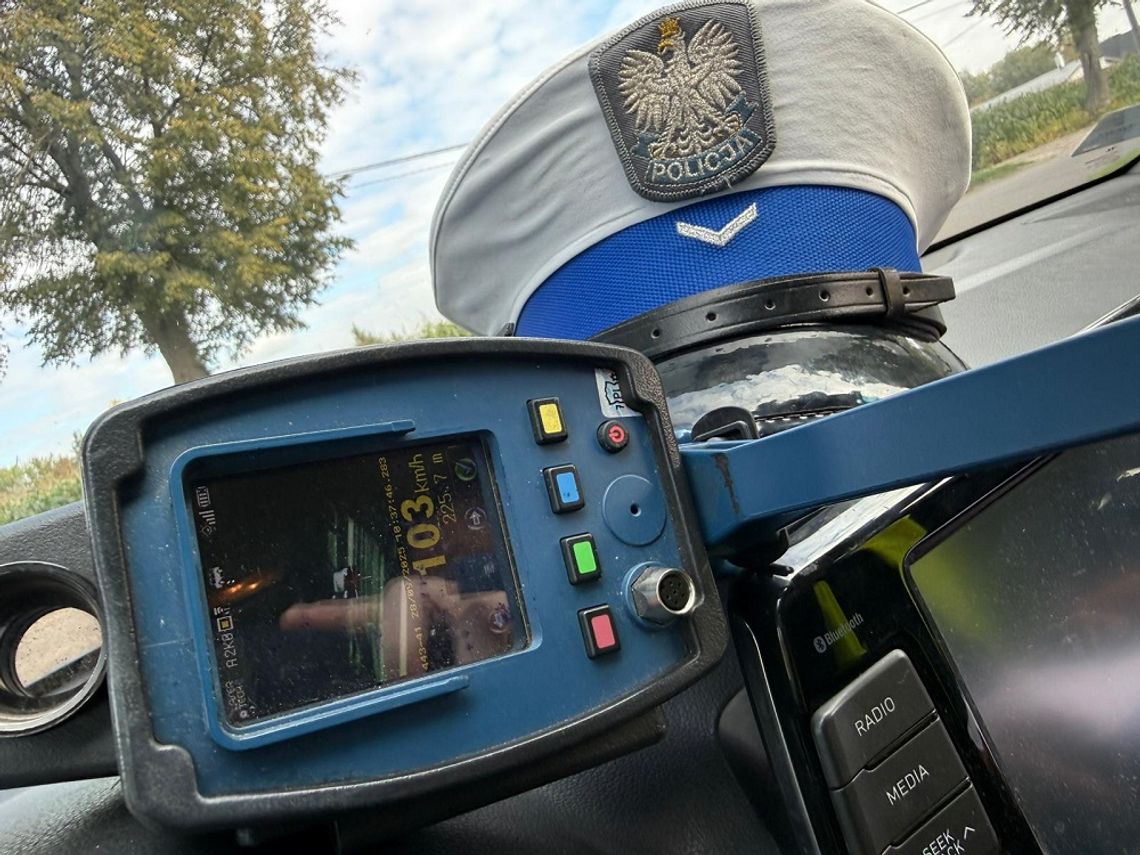 Kierowca z Warszawy stracił prawo jazdy za nadmierną prędkość w powiecie gostynińskim