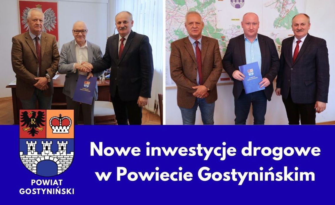 Kolejne umowy na remonty dróg w Powiecie Gostynińskim podpisane