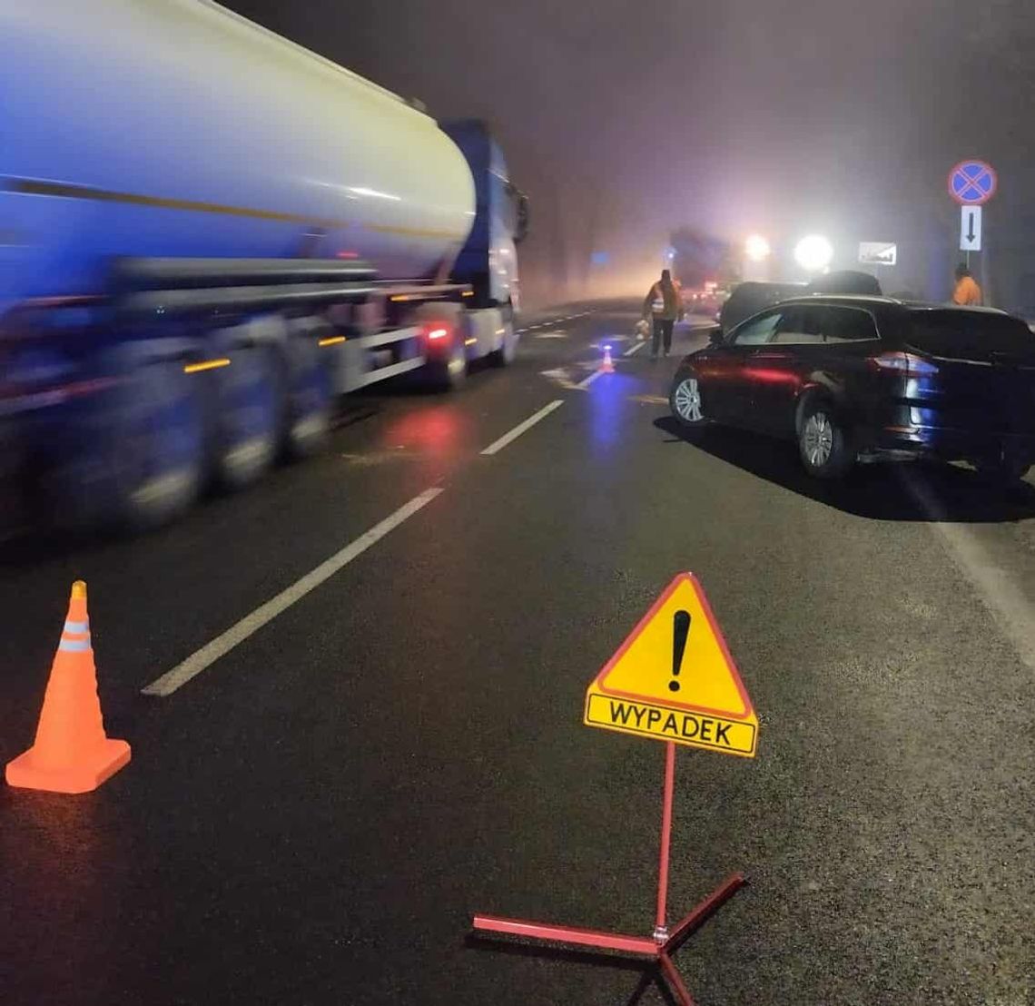 Kolizja na DK60 w Łącku