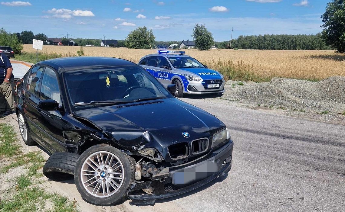 Kolizja w Krzywiu. Za kierownicą pijany kierowca