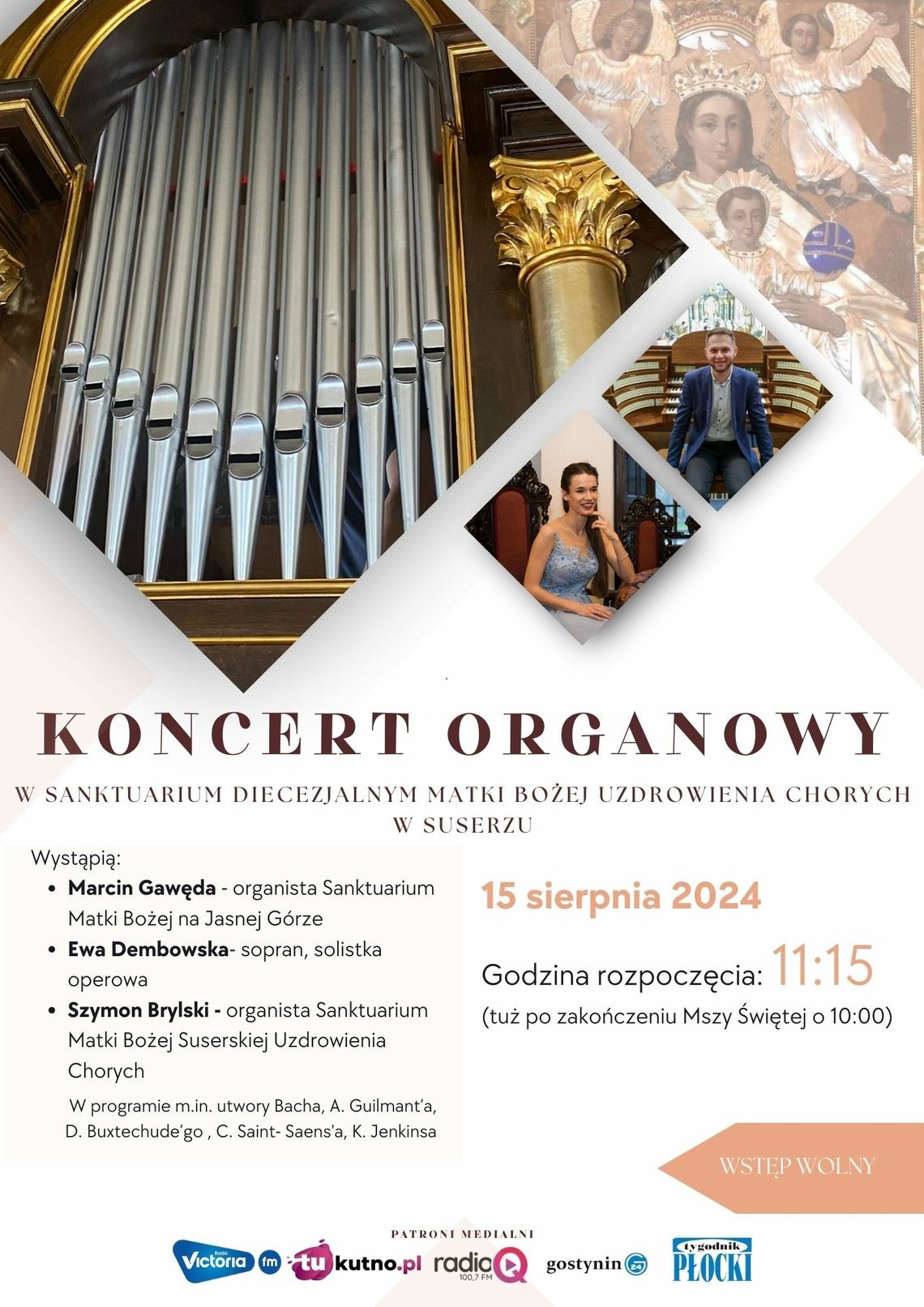 Koncert organowy w Suserzu