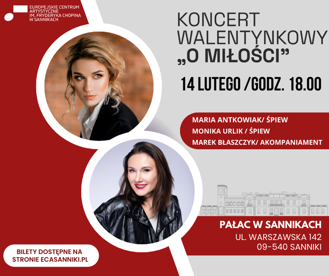 Koncert walentynkowy w Europejskim Centrum Artystycznym w Sannikach