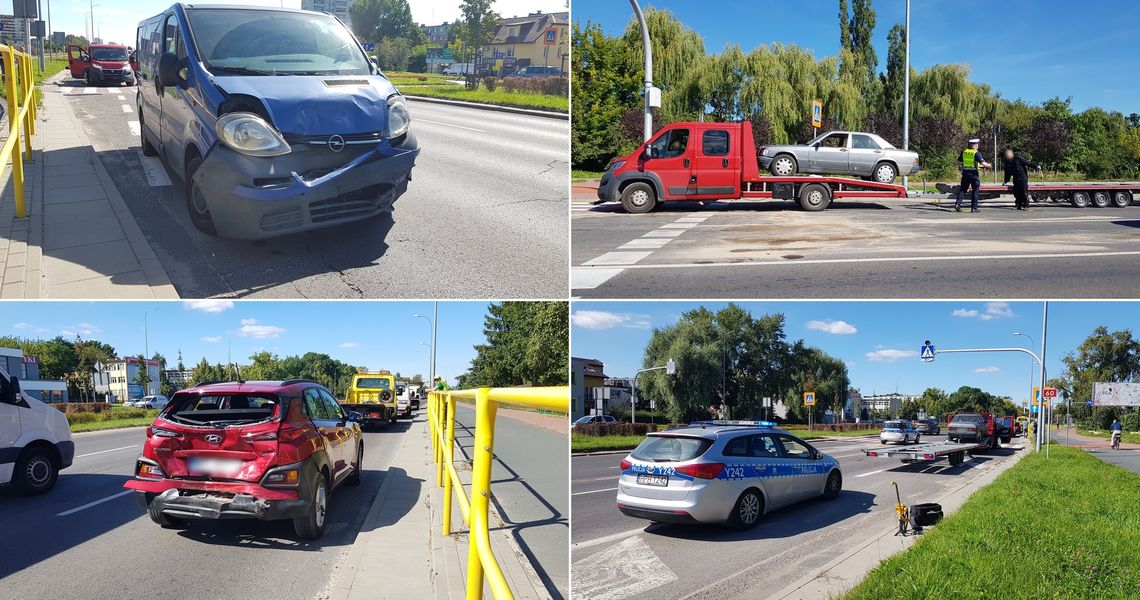 Jeden pas jezdni był zablokowany dla ruchu