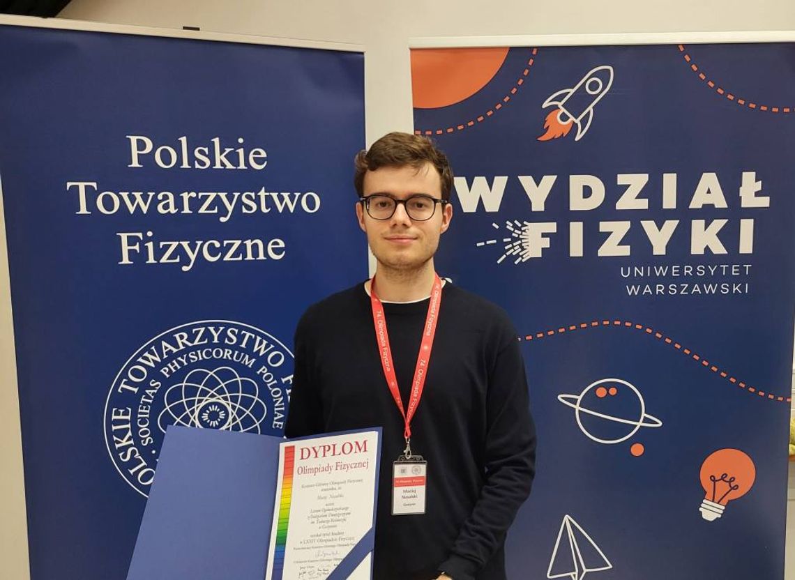 Maciej Nosalski finalistą Olimpiady Fizycznej