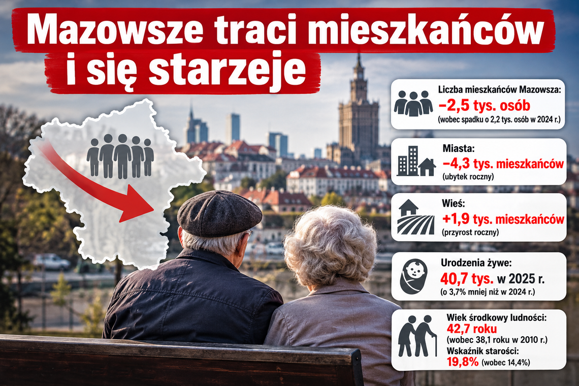 Mazowsze się starzeje Mazowsze się starzeje