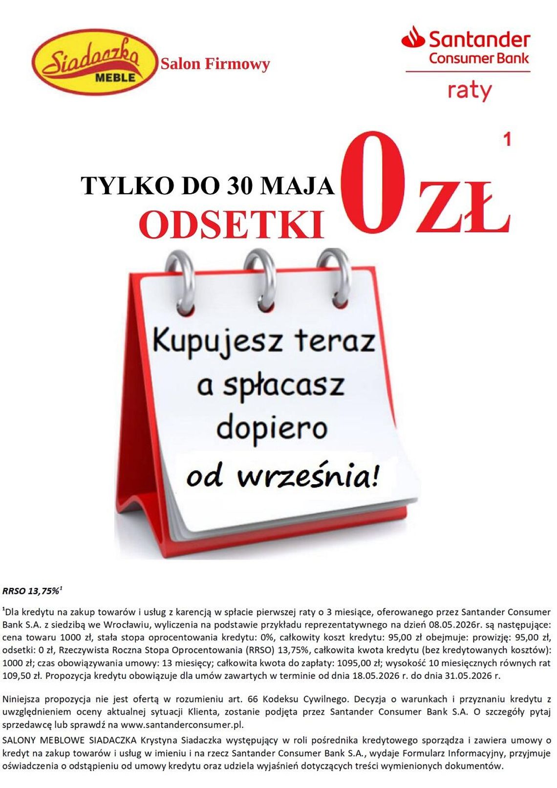 Meble na raty bez odsetek. Klienci mogą odroczyć spłatę aż do września Meble na raty bez odsetek. Klienci mogą odroczyć spłatę aż do września