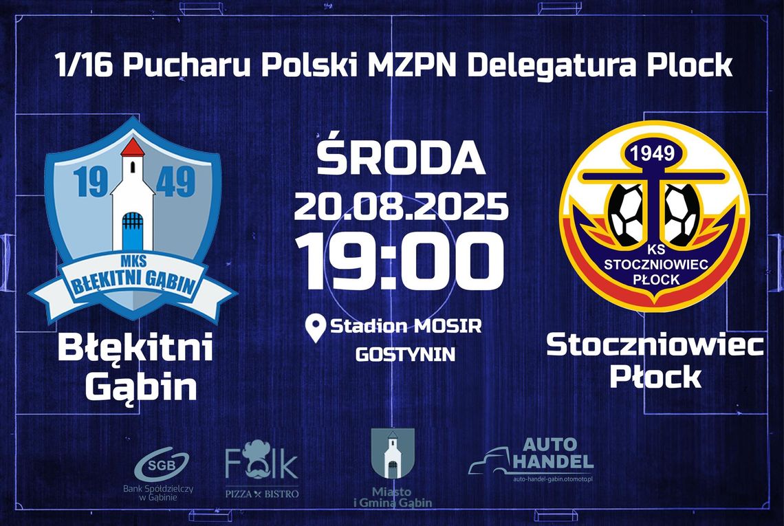 Mecz pucharowy Błękitnych ze Stoczniowcem na naszym stadionie Mecz pucharowy Błękitnych ze Stoczniowcem na naszym stadionie