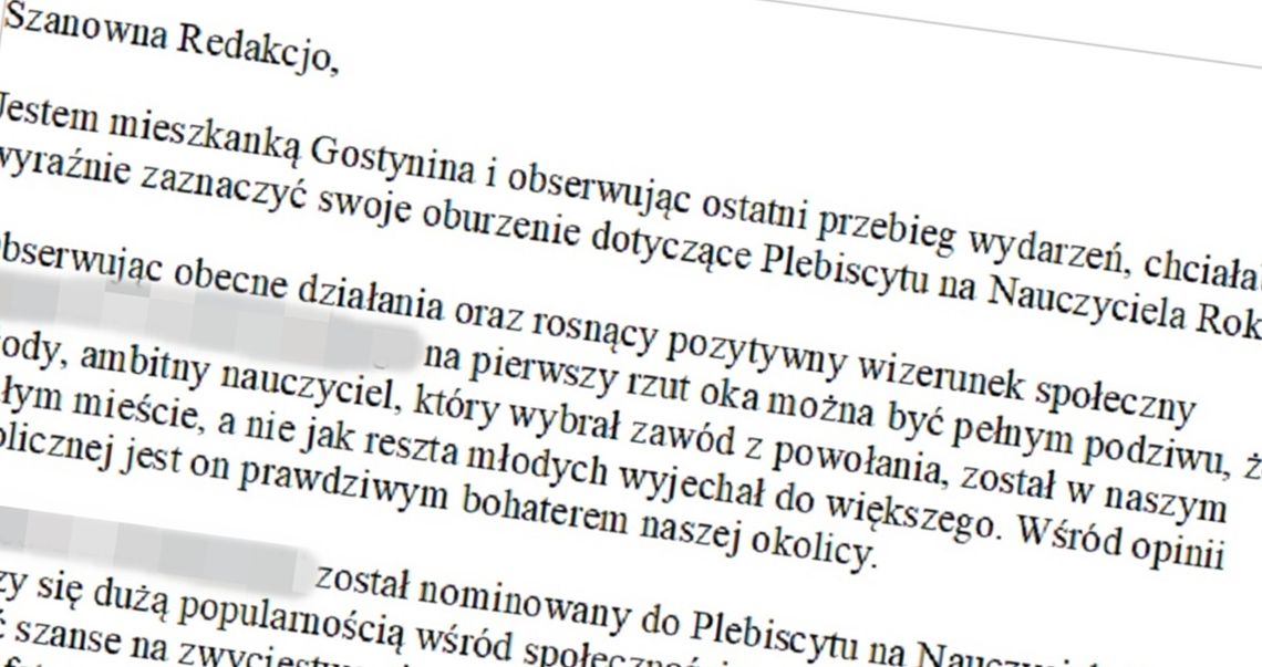 Nominowany do tytułu nauczyciela roku nawiązywał dziwne kontakty z małoletnimi?