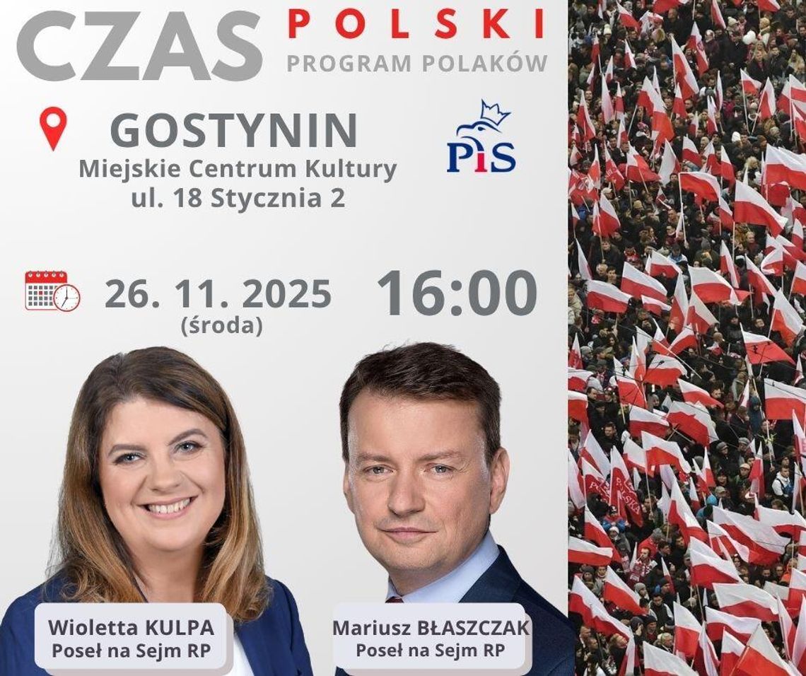 Otwarte spotkanie z posłem Mariuszem Błaszczakiem