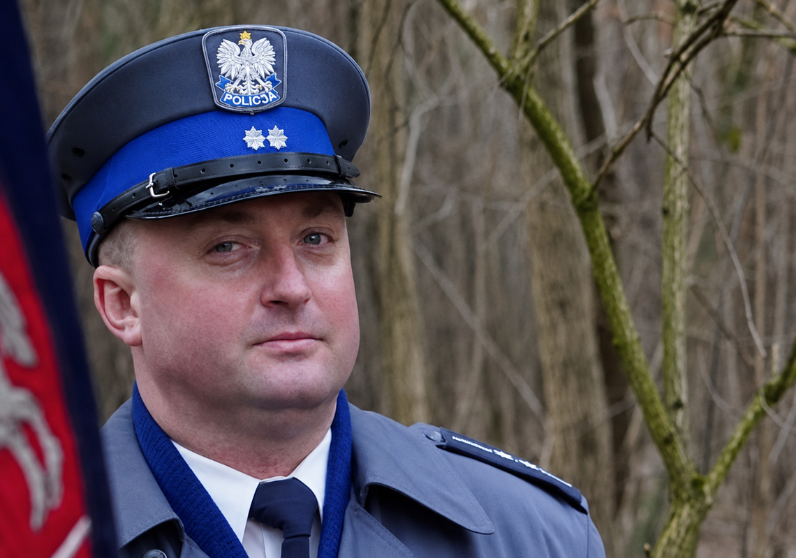 Paweł Klimek z KPP w Gostyninie otrzymał stopień podkomisarza Policji