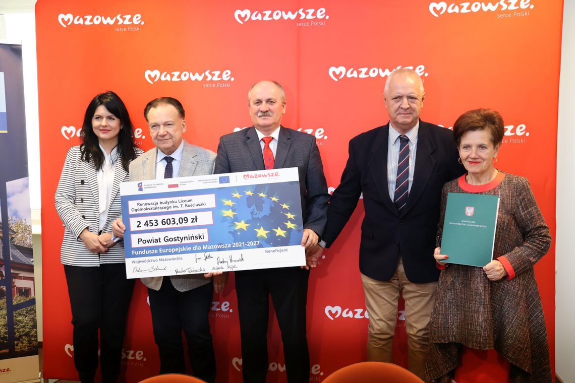 Podpisano umowę na ponad 2,4 mln zł unijnego dofinansowania dla Liceum Ogólnokształcącego im. T. Kościuszki w Gostyninie Podpisano umowę na ponad 2,4 mln zł unijnego dofinansowania dla Liceum Ogólnokształcącego im. T. Kościuszki w Gostyninie
