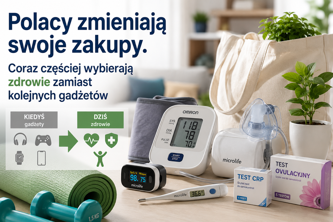 Polacy zmieniają swoje zakupy. Coraz częściej inwestują w zdrowie zamiast kolejnych gadżetów