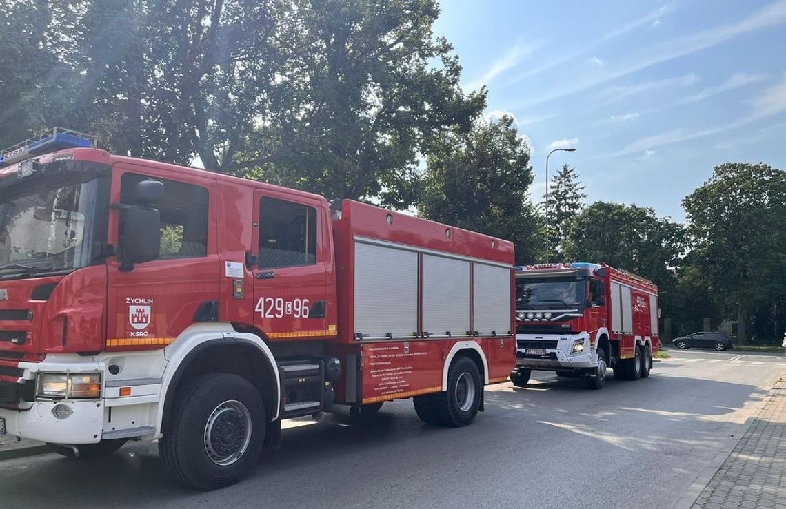 Policjanci z Żychlina zapobiegli tragedii. Słowa uznania od strażaków