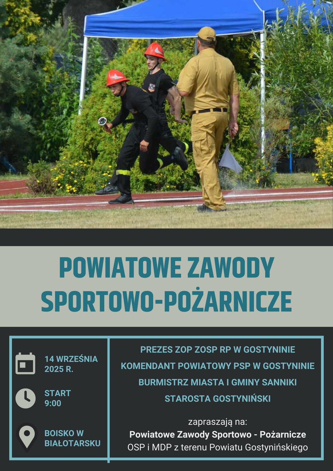 Zapraszamy na Powiatowe Zawody Sportowo-Pożarnicze Powiatowe Zawody Sportowo-Pożarnicze 2025