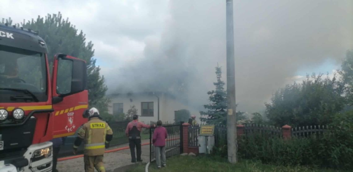 Pożar domu w Antoninowie