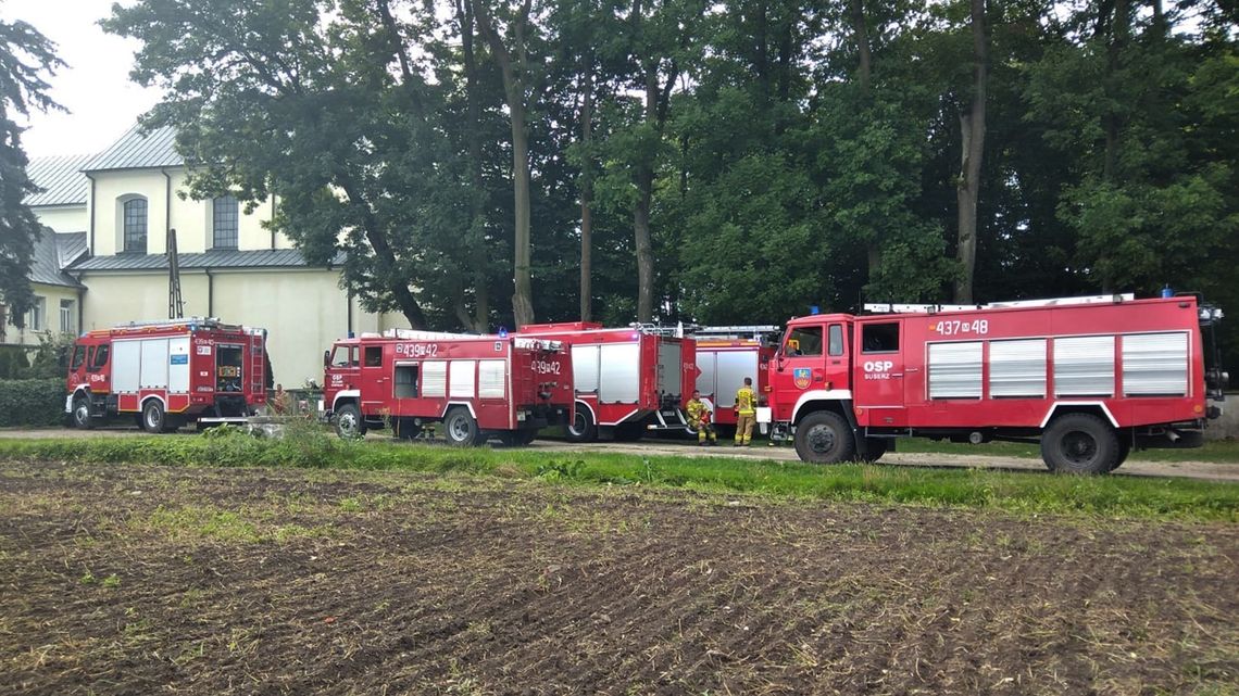 Pożar na plebanii w Szczawinie Kościelnym