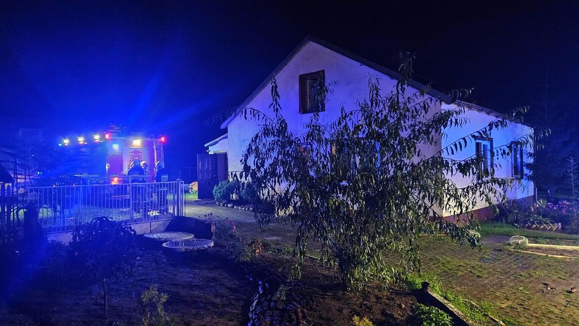 Pożar kotłowni w Leśniewicach