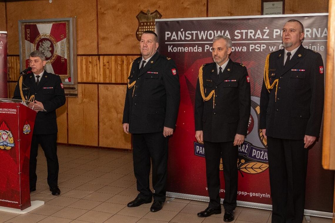 Pożegnanie ze służbą Dowódcy Jednostki Ratowniczo-Gaśniczej w Gostyninie