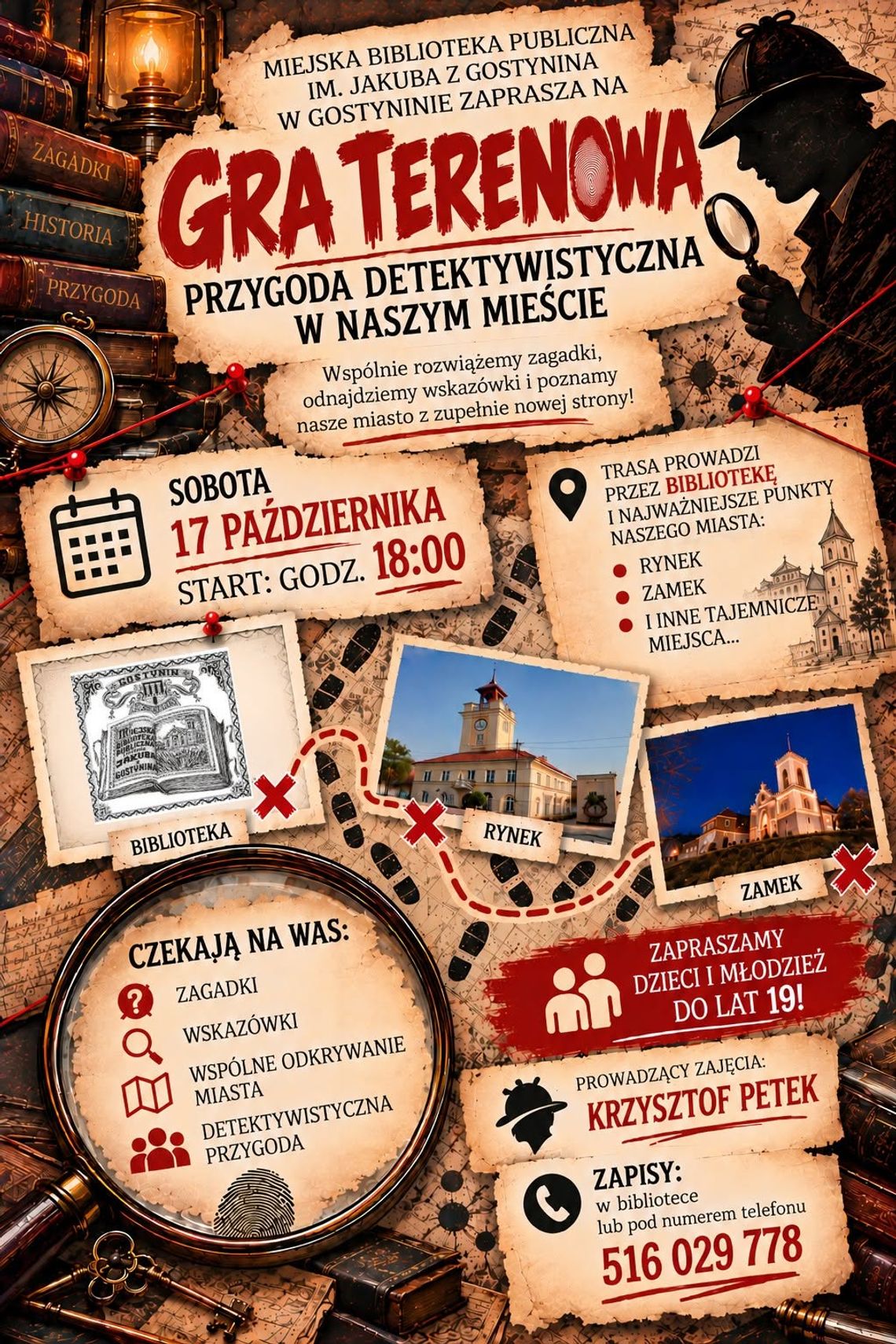 Przed nami wieczór pełen zagadek, tajemnic i detektywistycznych wyzwań Przed nami wieczór pełen zagadek, tajemnic i detektywistycznych wyzwań