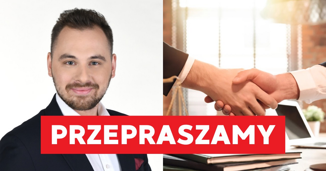 Redaktor naczelny gostynin.info Piotr Mrówka przeprasza Dominika Śniecikowskiego-Robackiego