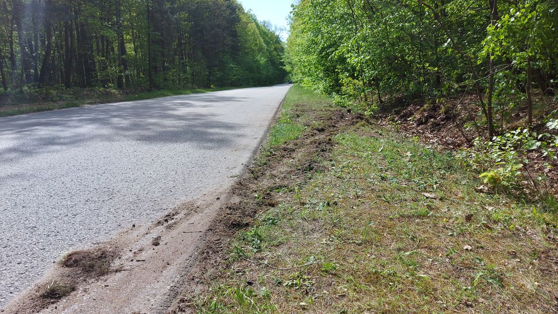 Rozbity samochód, brak kierowcy