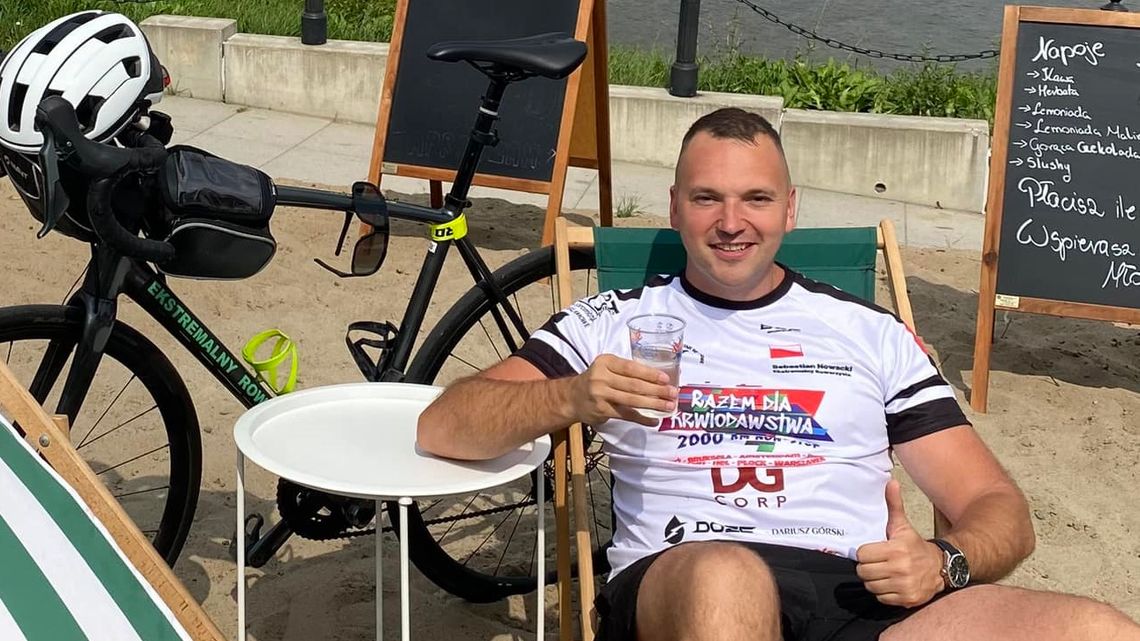 Sebastian Nowacki rozpoczyna kolejny charytatywny rajd rowerowy