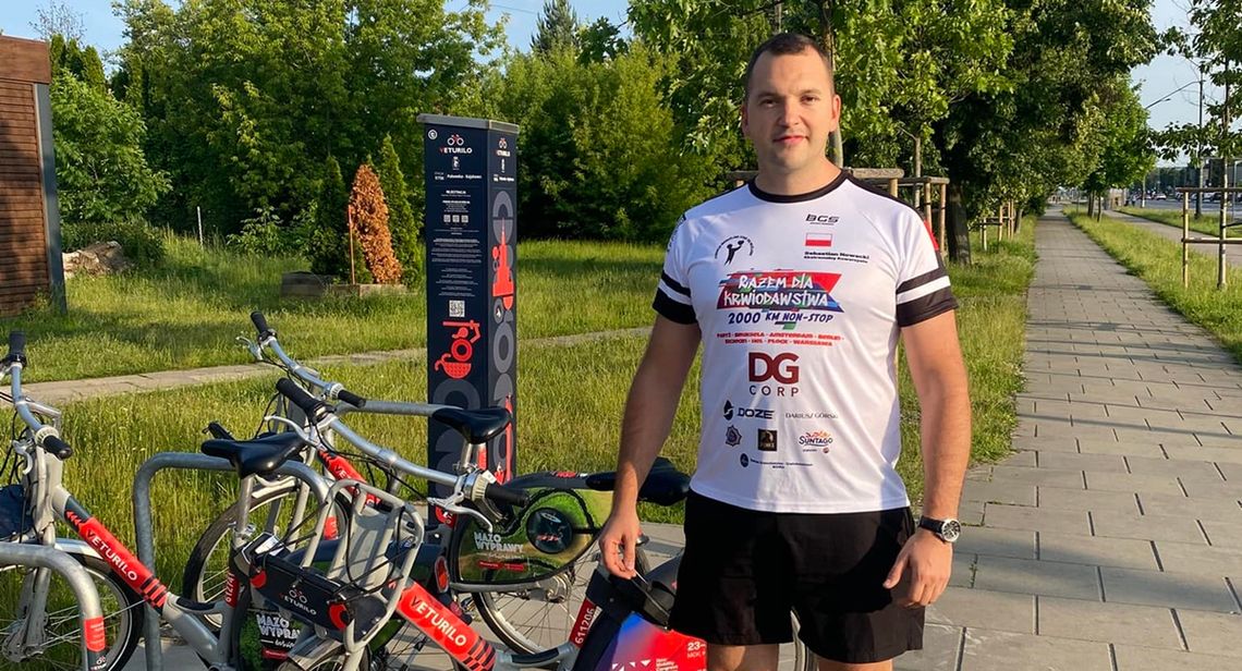 Sebastian Nowacki rusza rowerem po rekord Polski