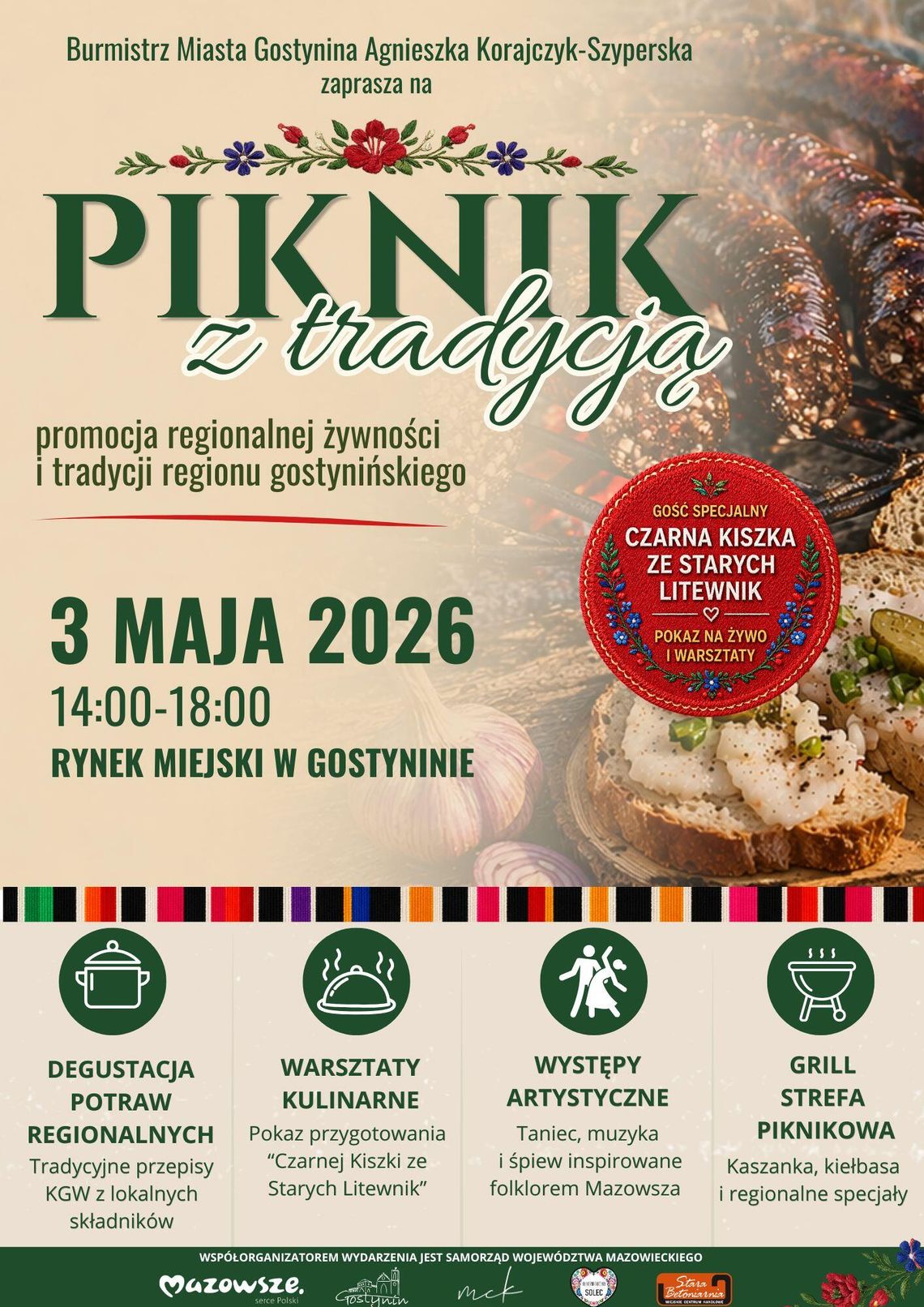 Smaki Mazowsza w Gostyninie: Zapraszamy na „Piknik z tradycją”