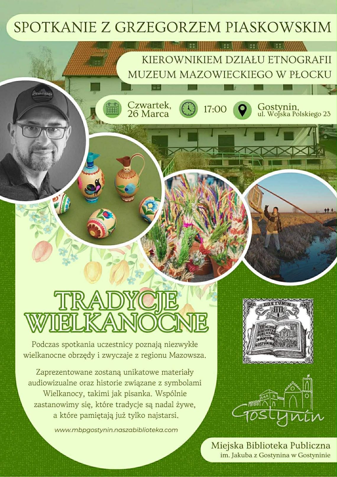 Spotkanie z Grzegorzem Piaskowskim w Gostyninie
