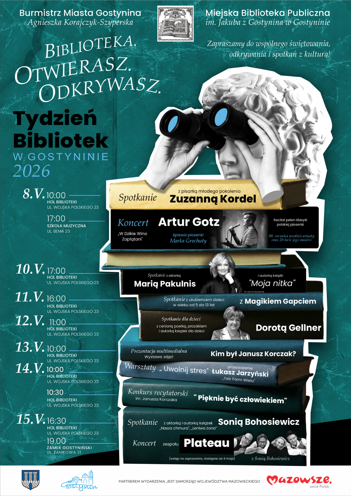 Tydzień Bibliotek 2026 w Gostyninie. Spotkania, koncerty i warsztaty dla mieszkańców