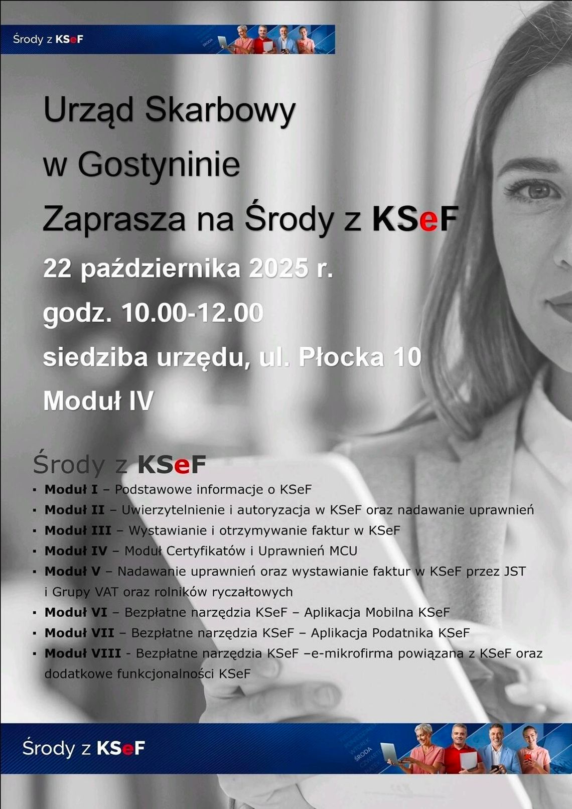 Urząd Skarbowy w Gostyninie zaprasza na Środy z KSeF - IV moduł