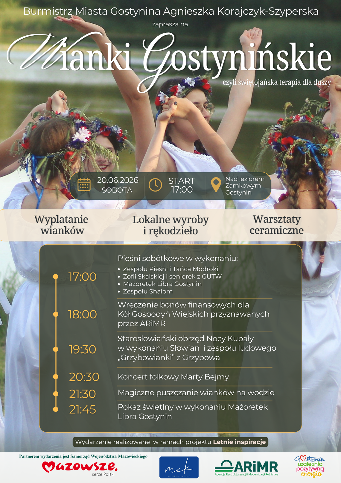 Wianki Gostynińskie – 20 czerwca 2026 r. Wianki Gostynińskie – 20 czerwca 2026 r.