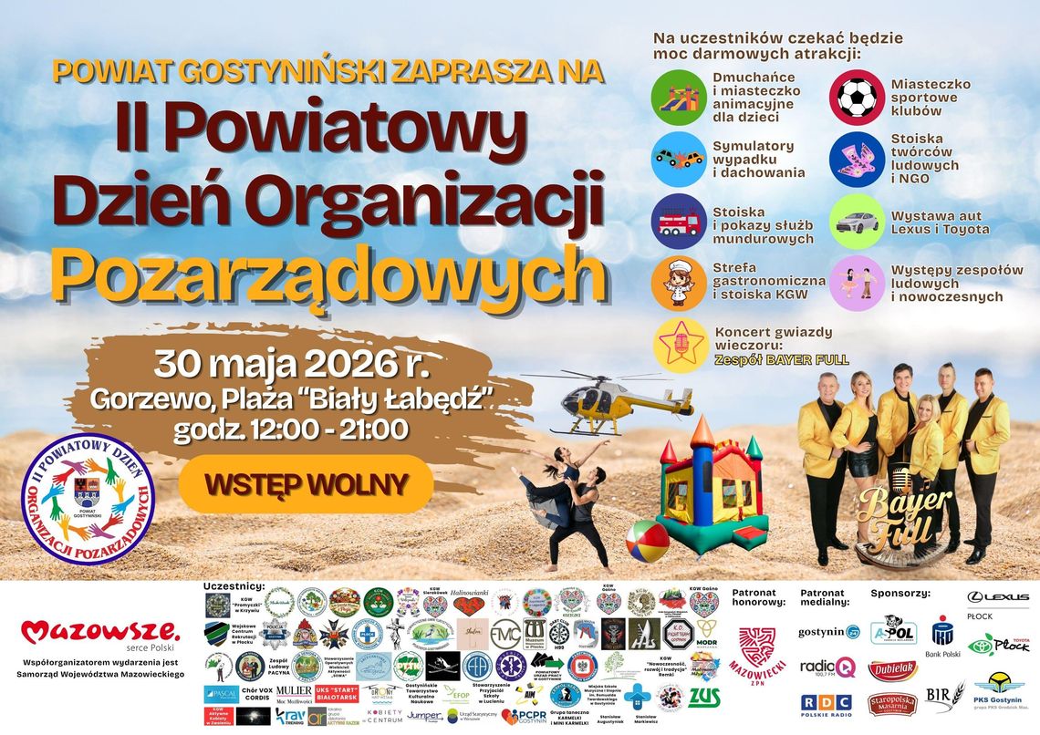 Wielki Festiwal Pasji i Społeczności: II Powiatowy Dzień Organizacji Pozarządowych Powiatu Gostynińskiego! Wielki Festiwal Pasji i Społeczności: II Powiatowy Dzień Organizacji Pozarządowych Powiatu Gostynińskiego!