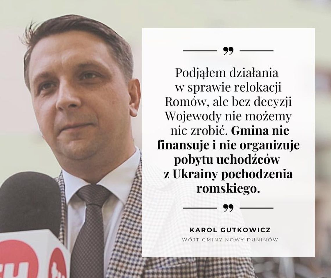 Wójt Nowego Duninowa wydał oświadczenie w sprawie uchodźców przebywających w Soczewce