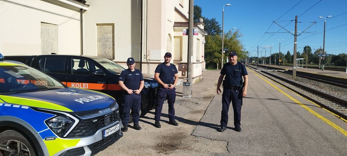 Wspólne działania gostynińskich policjantów i funkcjonariuszy SOK w ramach akcji RAILPOL